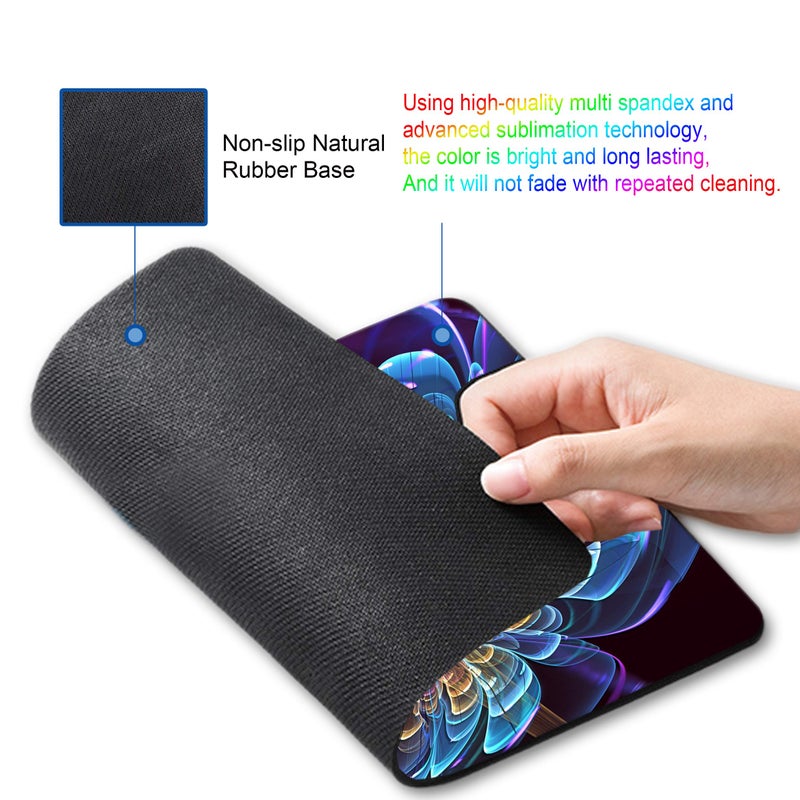 SHALYSONG 3D Flowers Mouse pad Abstract Art Mouse Pads with Design Personalized Mousepad for Laptop Computer Office Decoration Accessories Gift - Image 3